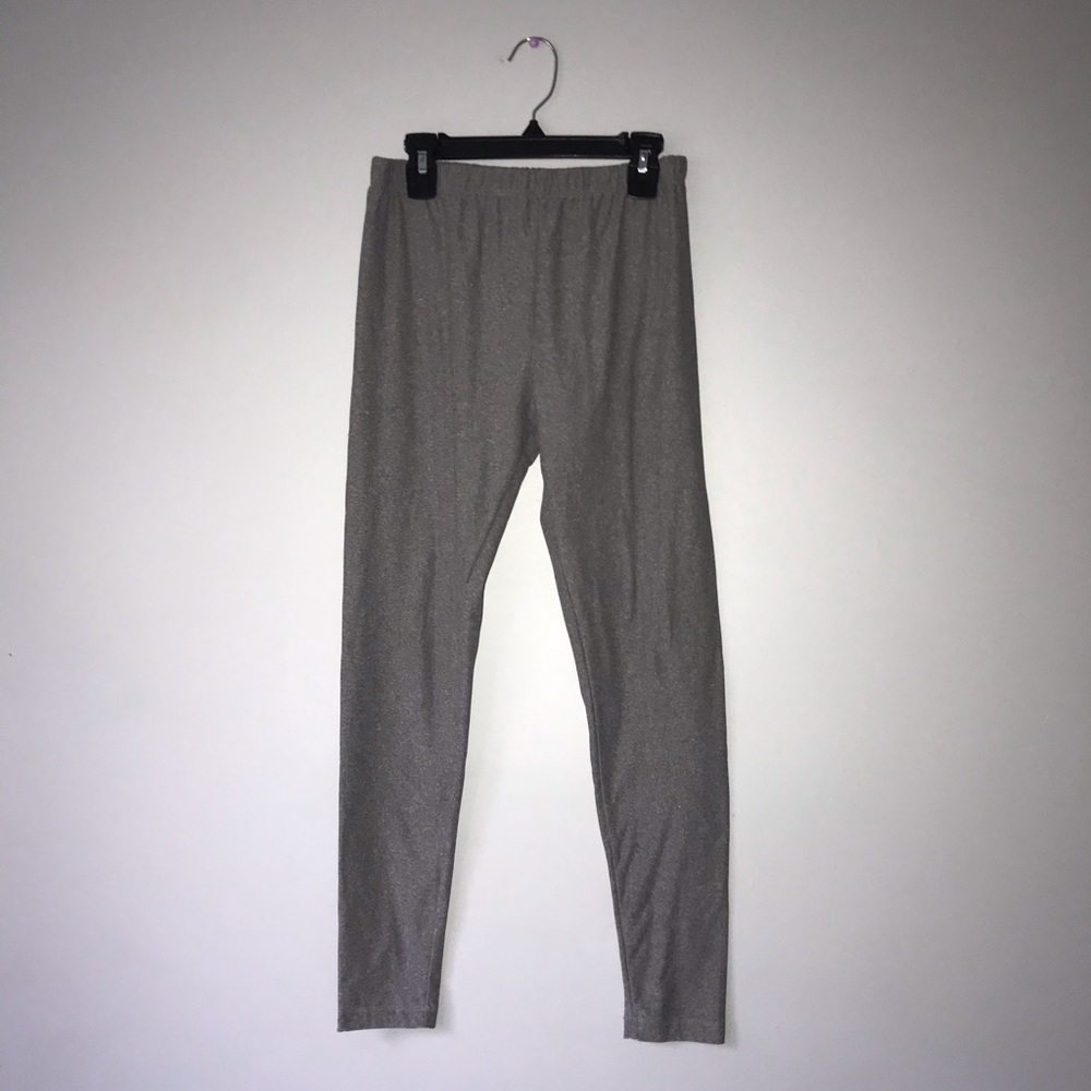 Grey Leggings perfect basic - sz 7 9 junior medium - Picture 2 of 2